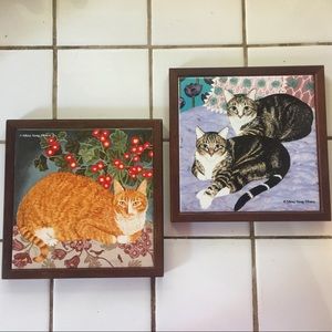 Vintage Kitty Trivet Tiles